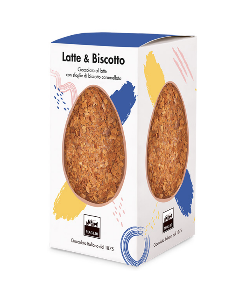 Uova di pasqua Maglio al latte con biscotti vendita online | corso101