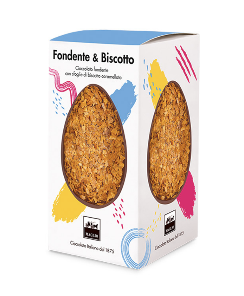 Maglio - Uovo Fondente e Biscotto croccante caramellato - 200g