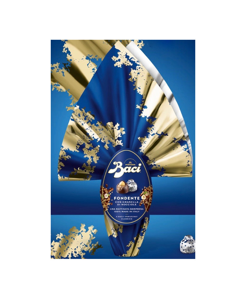 Online sales Easter eggs Baci Perugina chocolate extra dark with hazelnuts. Shop online egg chocolate with cocoa and hazelnuts.