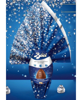 Perugina - Dark Chocolate Egg with Chopped Hazelnuts - With Swarovski Crystal - 310g
