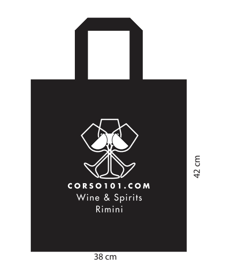 Cotton Bag - Corso101 - New Logo Black