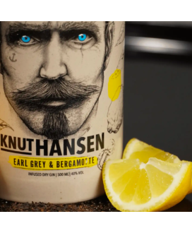Knut Hansen - Earl Grey & Bergamotte - Infused Dry Gin - Bottiglia in Ceramica - 50cl