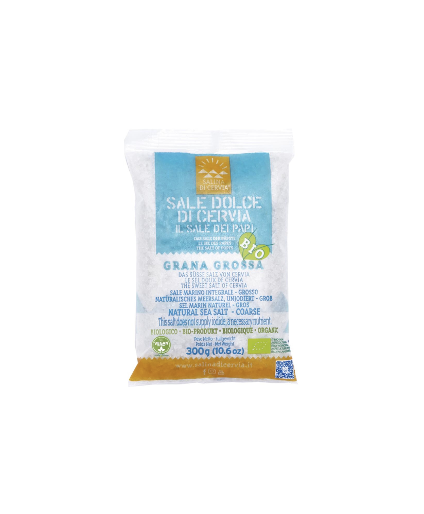 Cervia Saltworks - Organic/Vegetarian Sweet Salt - Coarse Grain - 300g