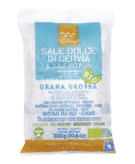 Cervia Saltworks - Organic/Vegetarian Sweet Salt - Coarse Grain - 300g