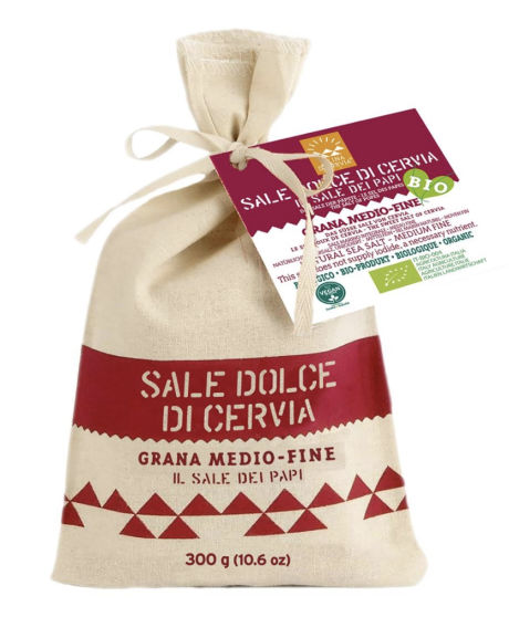 Salina di Cervia - Sale Dolce Bio/Veg - Grana Medio Fine - Cotone - 300g