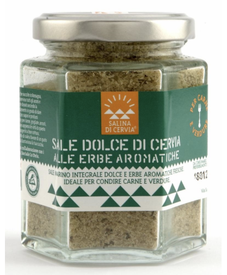 Cervia Salt - Sweet Salt with Aromatic Herbs - Ideal for Meat - 175g