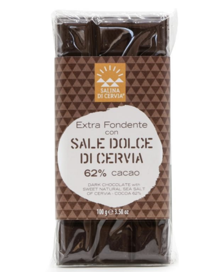 Salina di Cervia - Cioccolato fondente al sale dolce di Cervia - 100g