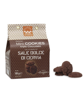Salina di Cervia - Mini Cookies Triplo Cioccolato al sale dolce di Cervia - 180g