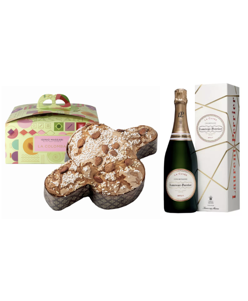 Iginio Massari - Colomba Tradizionale 1000g & Laurent Perrier - La Cuvee Brut Champagne 75cl