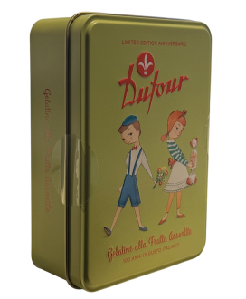 Dufour - Centenary Green Tin - Assorted Fruit Jellies - 90g
