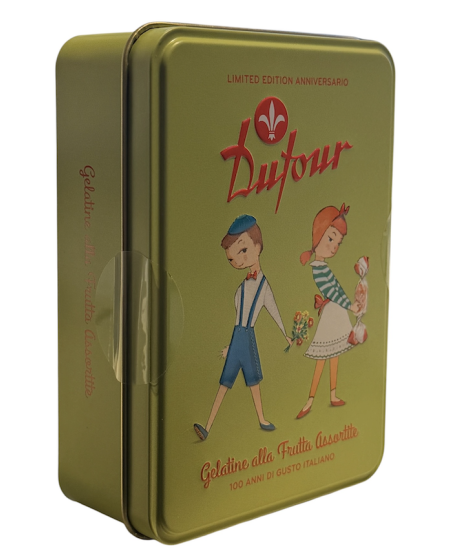 Dufour - Centenary Green Tin - Assorted Fruit Jellies - 90g