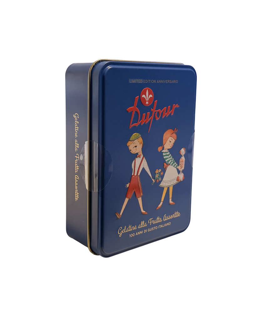 Dufour - Centenary Blue Tin - Assorted Fruit Jellies - 90g