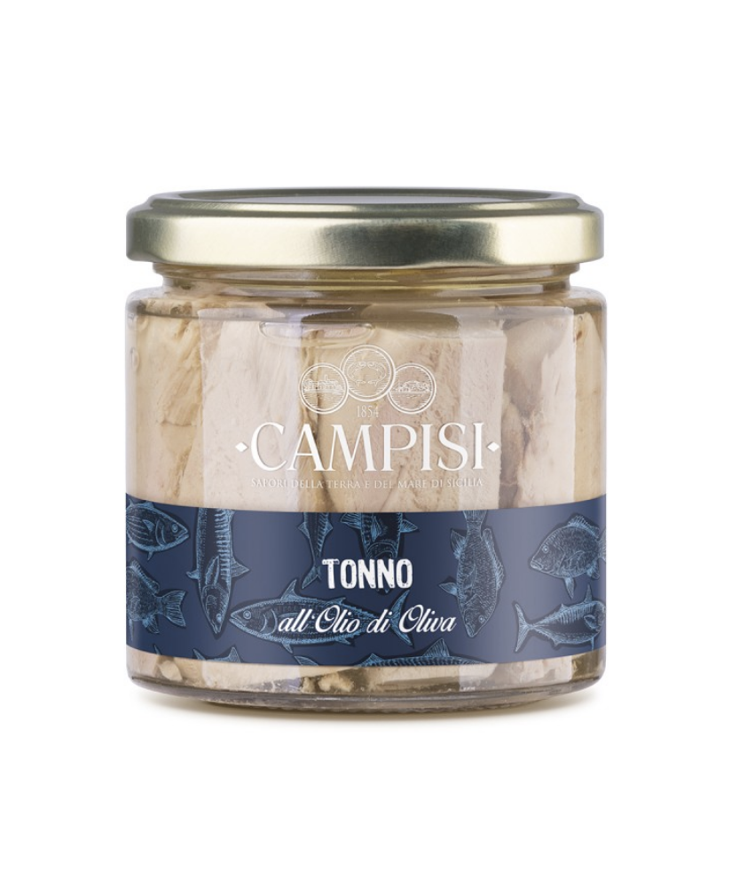 Tuna in oliv oil Campisi Conserve Sicily Marzamemi shop | corso101