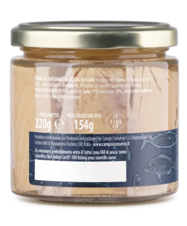 Campisi - Tonno al naturale in acqua di mare - 220g