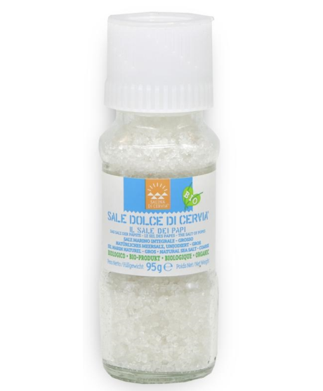 Salina di Cervia - Sale Dolce Bio/Veg - Grana Grossa - Macina Sale 135mm - 95g