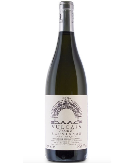 Vendita online vini del veneto Inama, Vulcaia Fumé Sauvignon IGT. Shop on-line Vulcaia, vino bianco profumato San Bonifacio.