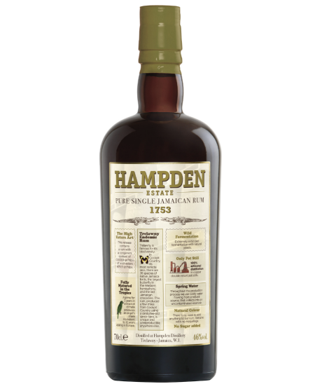 Hampden Estate - 1753 - Pure Single Giamaican Rum - Astucciato - 70cl
