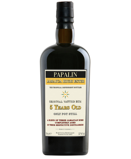 Papalin - Edizione 2024 - Jamaica Rum 5 anni Overproof - Astucciato - 70cl
