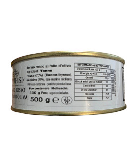Campisi - Tonno Rosso in latta in olio d'oliva - 500g