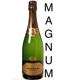 Vendita online Ferrari Perlè magnum. Shop on line Ferrari Perlè Brut Trento Doc, vino bianco frizzante del trentino