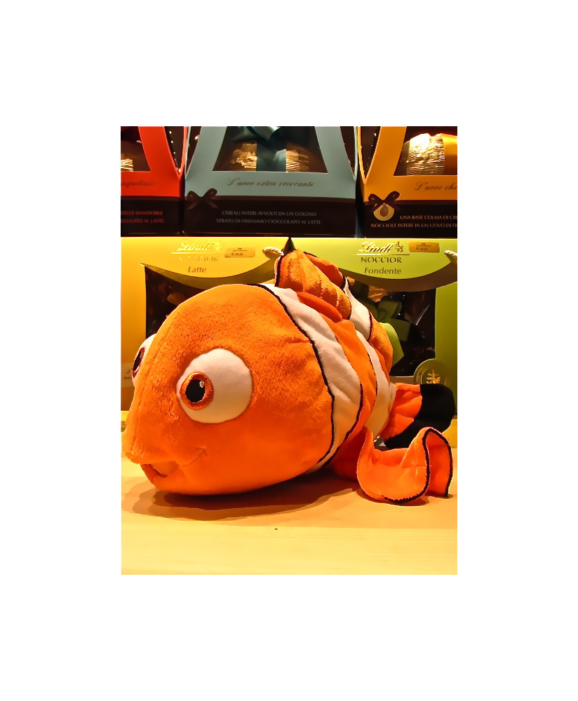 Vendita online Peluches Lindt Pesciolino Alla Ricerca Di Nemo, con ovette al latte. Shop on-line Pesce Nemo di Peluches, con ove