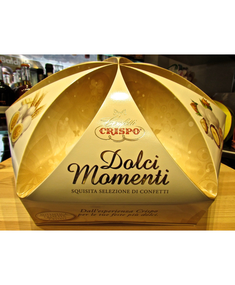 Online sales Crispo confetti filled chocolate and nougat. Snob and Almond Nougat. Shop online Confetti Crispo stuffed with almon