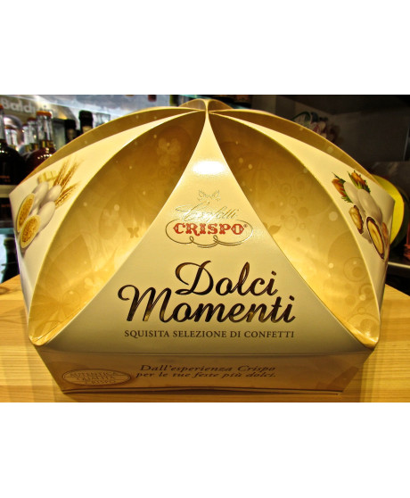 Online sales Crispo confetti filled chocolate and nougat. Snob and Almond Nougat. Shop online Confetti Crispo stuffed with almon