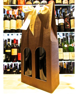 Vendita online scatole regalo per bottiglie finestrate e chiuse. Shop on line idee regalo aziendali eleganti scatole regalo per 