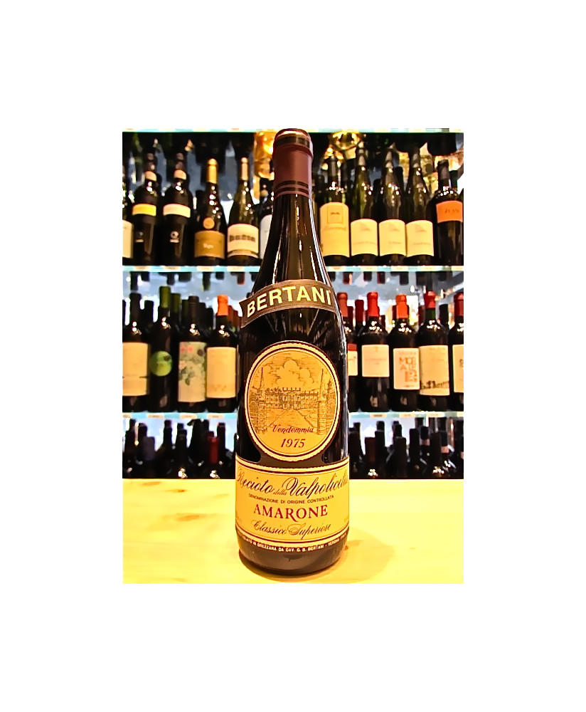 Vendita online Amarone Bertani Riserva 1975. Vino rosso Amarone Classico della Valpolicella DOCG. Shop on line vini rossi veneti