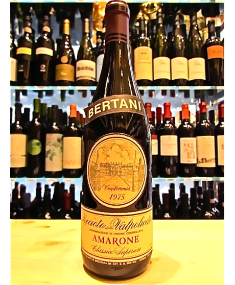 Vendita online Amarone Bertani Riserva 1975. Vino rosso Amarone Classico della Valpolicella DOCG. Shop on line vini rossi veneti