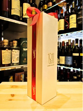 Gift Box for single bottles with ribbon satin
