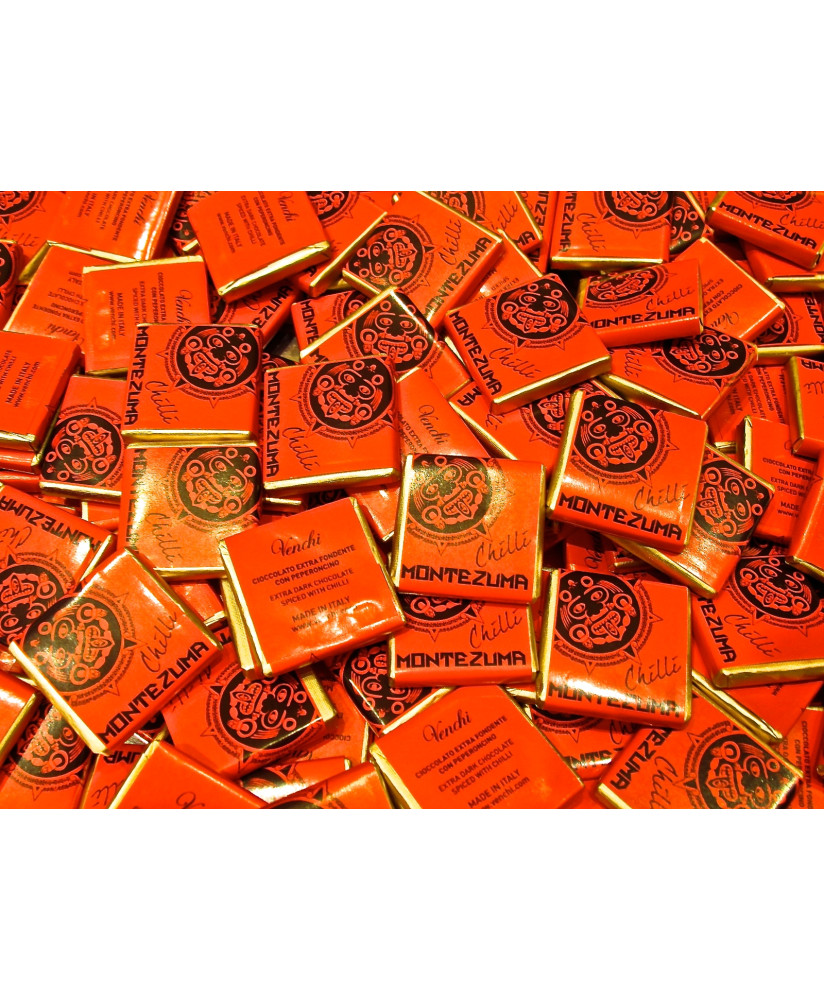 Vendita online Cioccolatini Venchi di cuneo GranBlend Montezuma Fondente 75% Chilli con Peperoncino in polvere. Shop on line cio